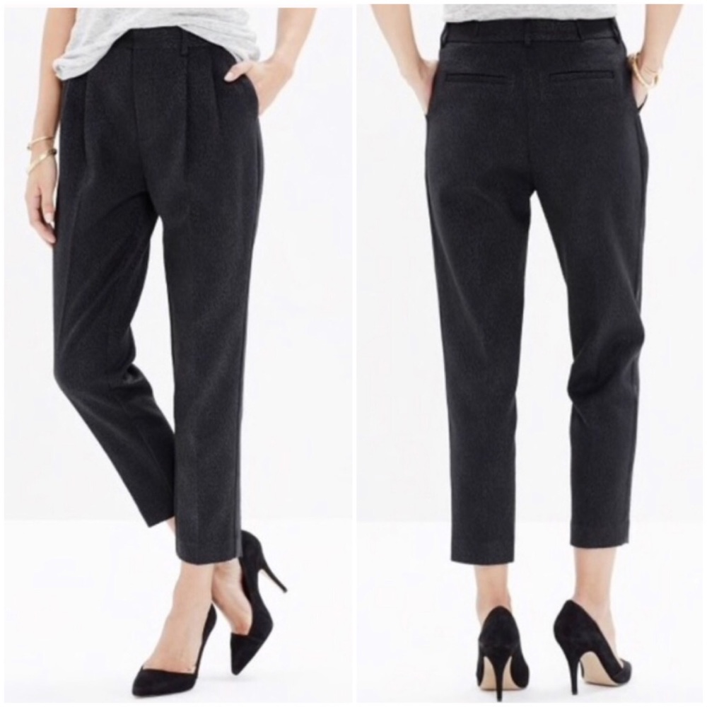 Madewell Rivington Trousers in Leopard Jacquard